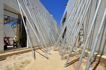 France, Dordogne (24), Montignac, chantier du futur Centre International de l'Art pariétal de Montignac-Lascaux (Lascaux 4)