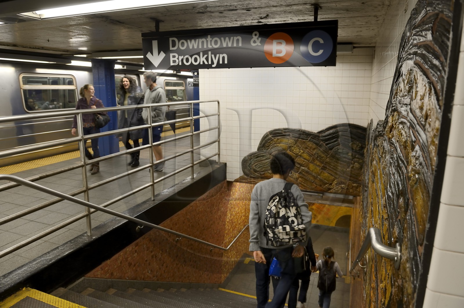 Etats-Unis, New York, Manhattan, station de metro American Museum of Natural History