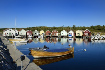 Sweden, Västra Götaland, Koster Islands, Sydkoster, fishing port of Brevik