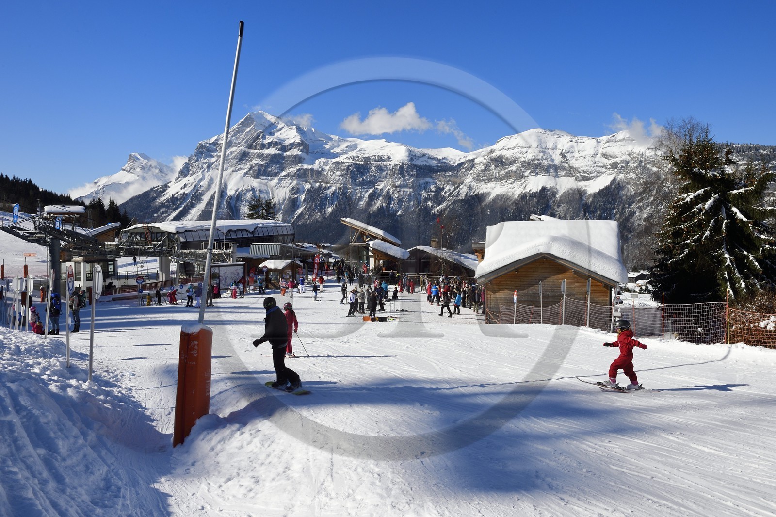 France, Haute-Savoie (74), Arâches-la-Frasse, station de ski Les Carroz d'Arâches