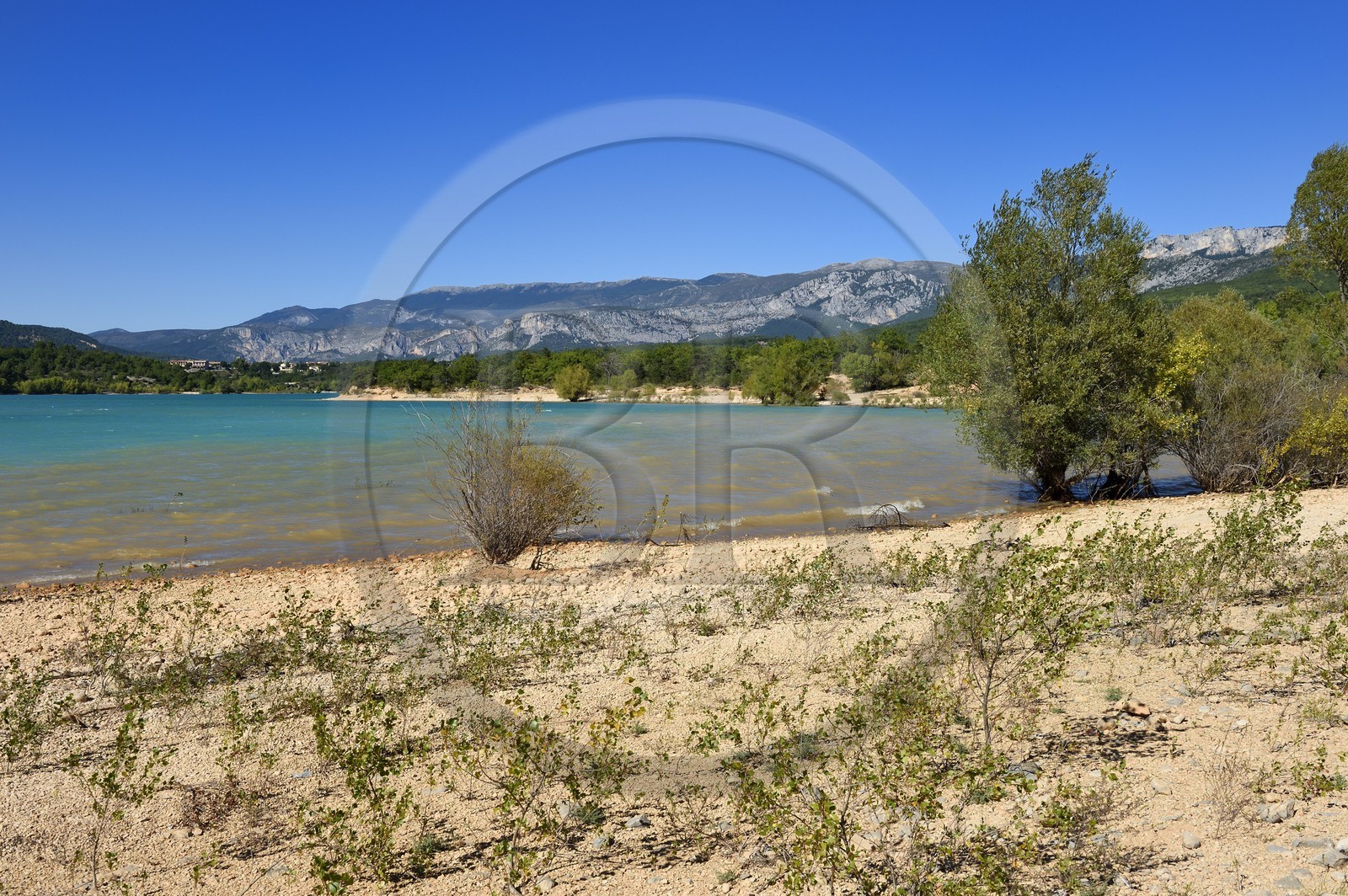 France, Var (83), Parc Naturel Régional du Verdon, lac de Sainte Croix