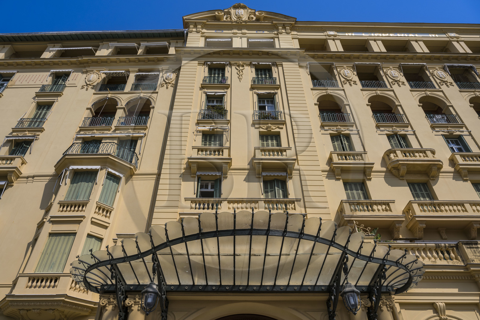 France, Alpes-Maritimes, Menton, the former Imperial (1913) palace turned into private apartments