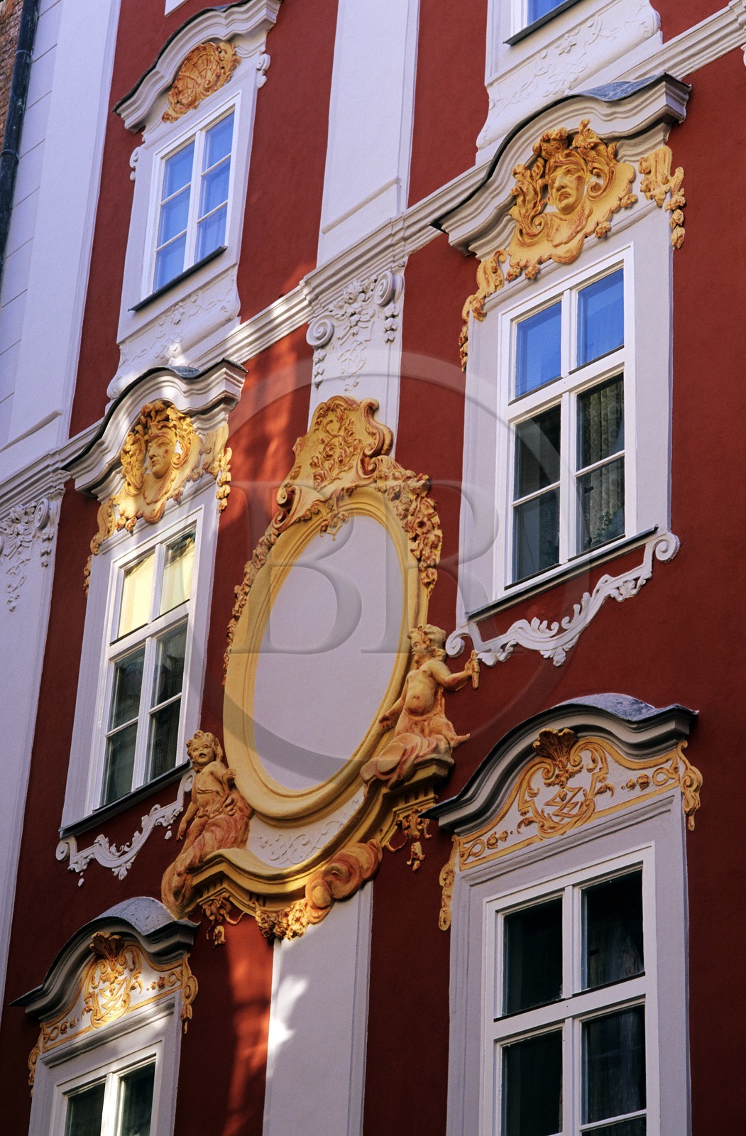 République Tchèque, Prague, une maison baroque du quartier Staré Mesto
