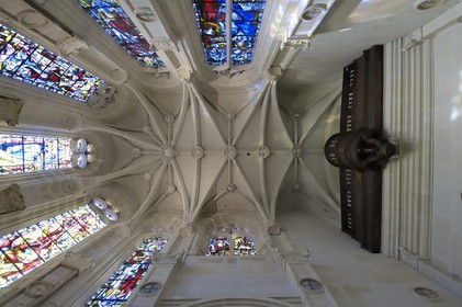 France, Indre-et-Loire (37), château de Chenonceau édifié de 1513 à 1521 de style Renaissance, la chapelle