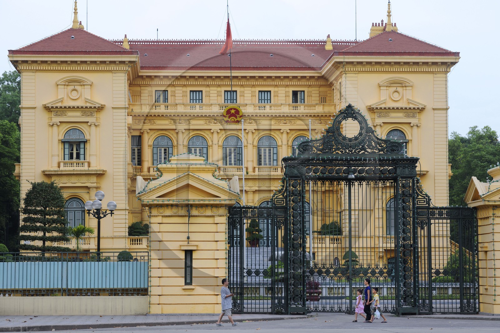 Vietnam, Hanoï, quartier de Hung Vuong, le Palais Présidentiel