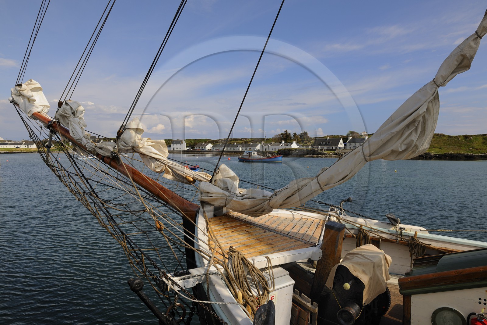 Royaume-Uni, Ecosse, Hébrides intérieures, Ile de Islay, port de Port Ellen