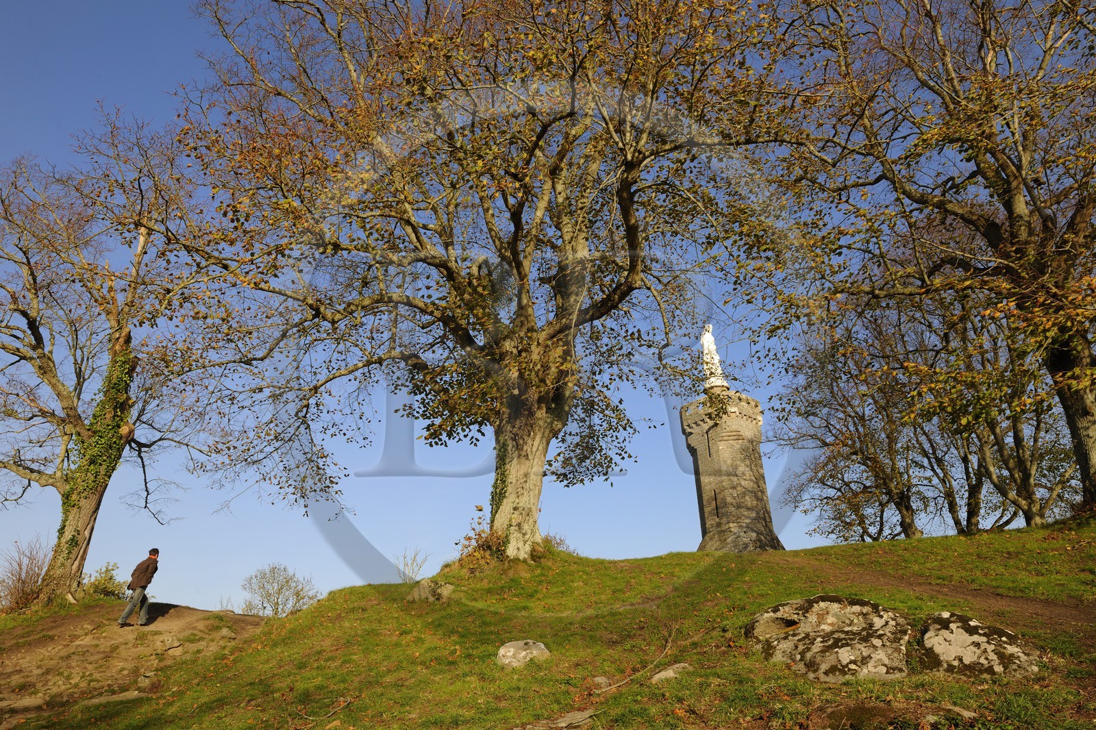France, Ille-et-Vilaine (35), Baie du Mont-Saint-Michel, le Mont Dol, la Tour Notre-Dame