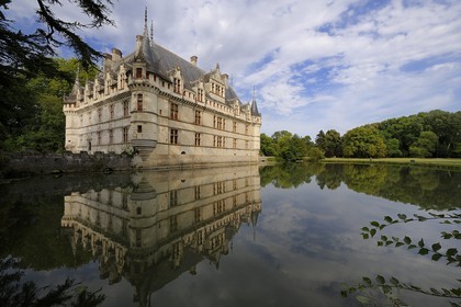 France, Indre-et-Loire (37), Vallée de la Loire classée Patrimoine Mondial de l' UNESCO, château d' Azay-le-Rideau