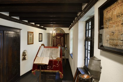 France, Bas Rhin, Strasbourg, old town listed as World Heritage by UNESCO, Musée alsacien (Alsatian museum), Jewish oratory, small synagogue as there were in Alsace in the 18th and early 19th century
