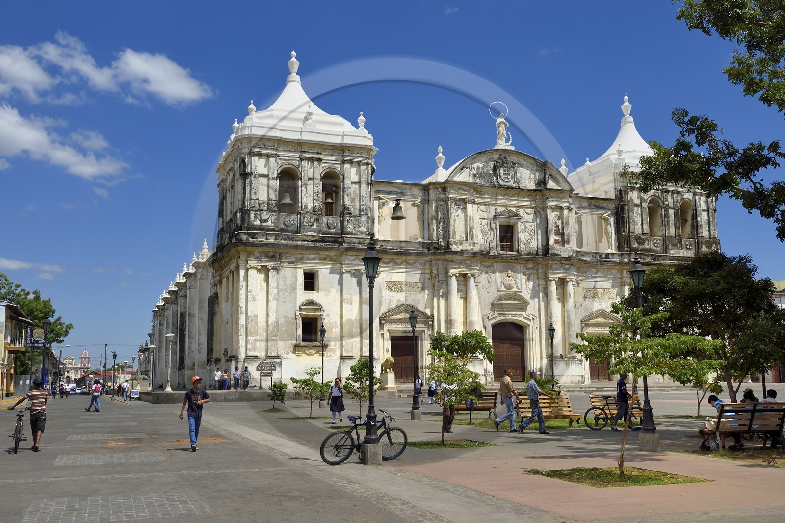 Nicaragua, Leon, the Basilica Cathedral of the Assumption of the Blessed Virgin Mary (Basilica Catedral de la Asuncion) listed as World heritage by UNESCO