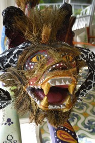 Panama, Colon Province, Portobelo, Congo art typical of the area