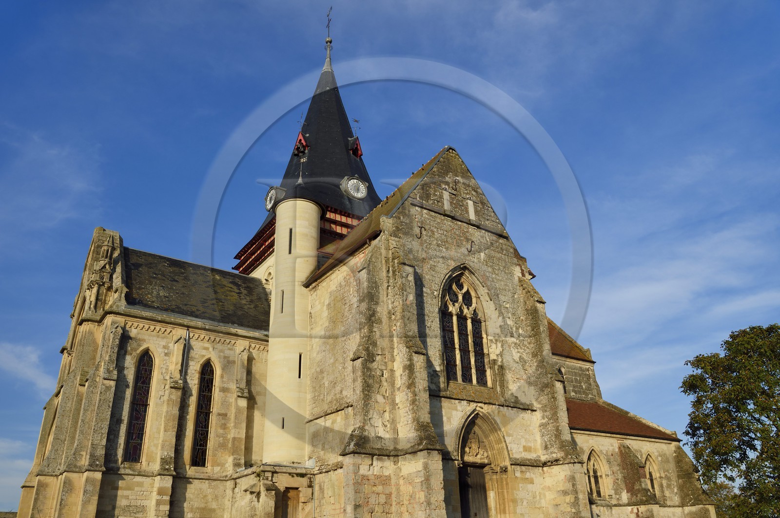 France, Calvados (14), Pays d'Auge, Beaumont-en-Auge, l'église Saint-Sauveur