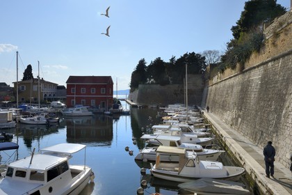 Croatie, Dalmatie, côte dalmate, Zadar, le port de Fosa