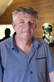 France, Var (83), Saint-Tropez, citadelle du XVIe siècle, musée d'Histoire maritime tropézienne, Laurent Pavlidis responsable du musée du fort maritime et de la Citadelle