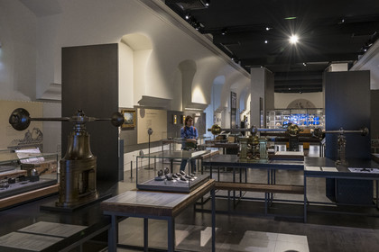 France, Paris (75), le musée de la Monnaie de Paris, balancier pour la frappe des pièces