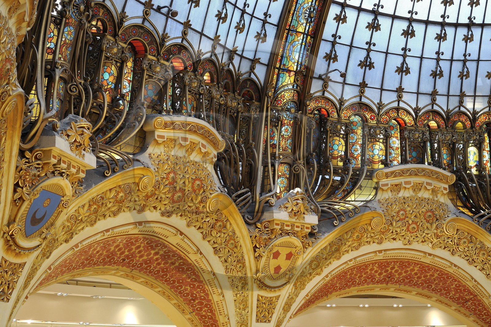 France, Paris (75), le grand magasin des Galeries Lafayette situé boulevard Haussmann