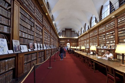 France, Corse-du-Sud (2A), Ajaccio, la bibliothèque Fesch dans le palais Fesch