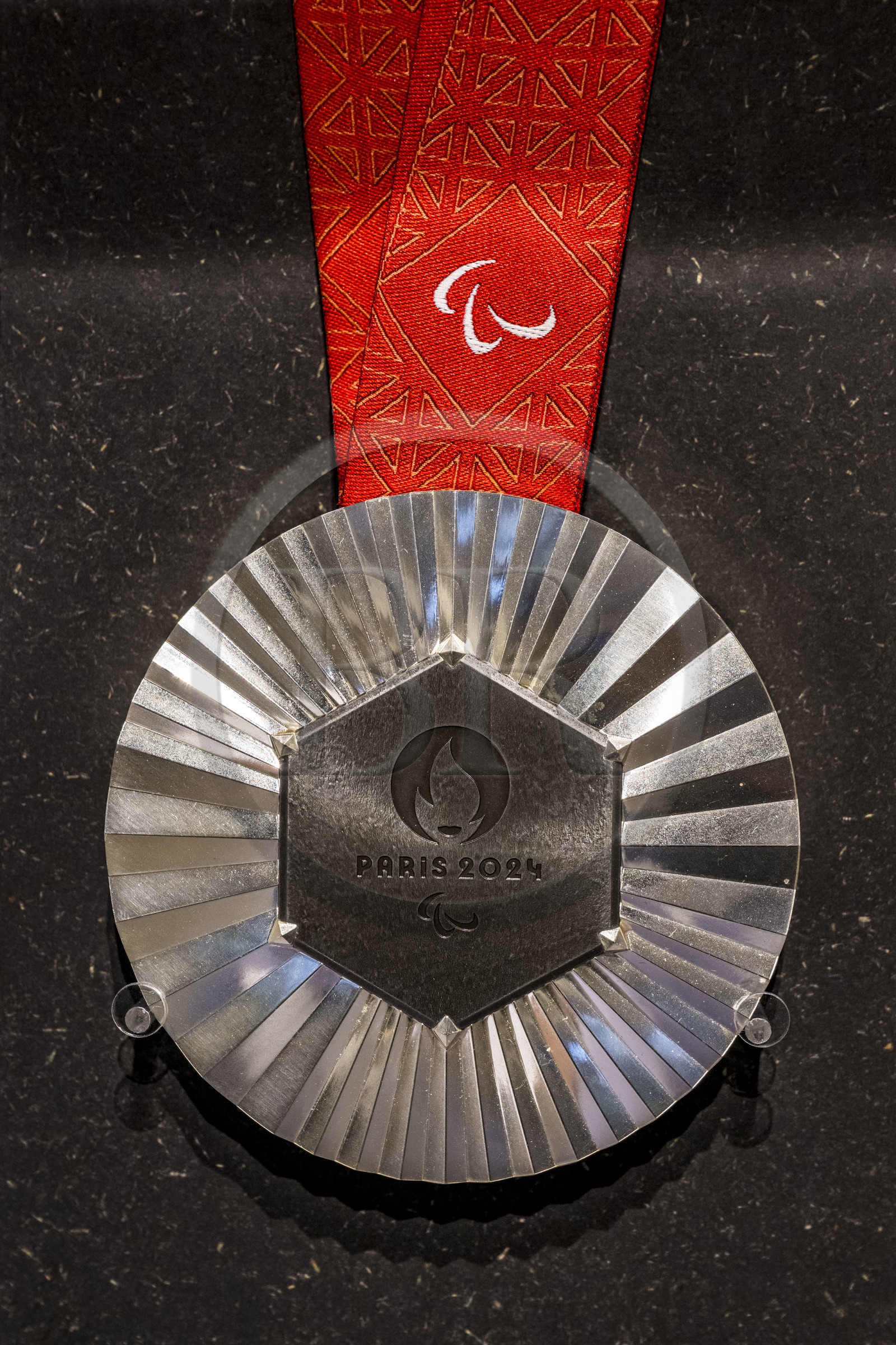 France, Paris, the Monnaie de Paris Museum, 2024 Olympic Games Gold Medal made by the Paris Mint