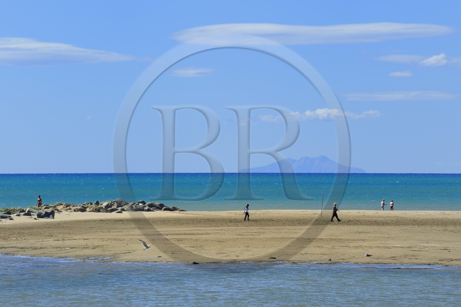 Italy, Tuscany, beach of Castiglione della Pescalis