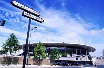 France, Seine-Saint-Denis (93), Saint-Denis, le Stade de France par les architectes Michel Macary, Aymeric Zublena, Michel Régembal et Claude Costantini