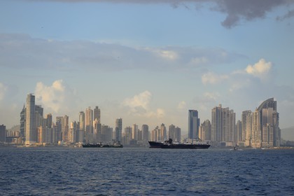 Panama, Panama City, le front de mer et ses gratte-ciels