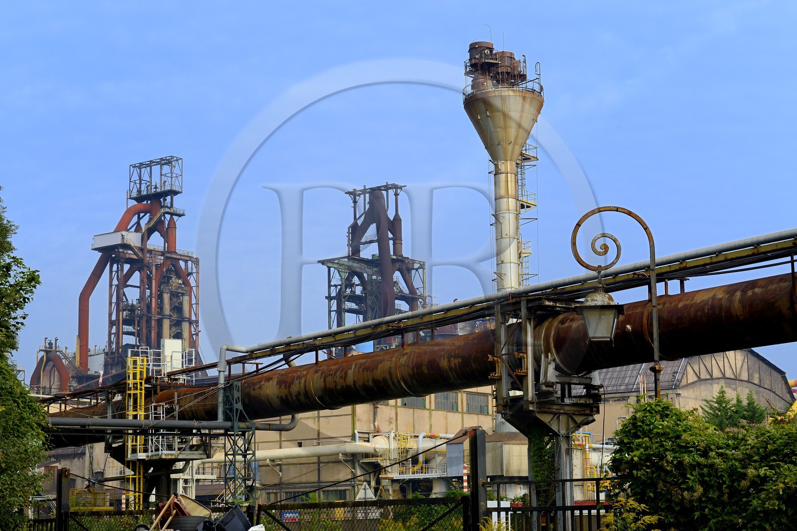 France, Moselle (57), Vallée de la Fensch, Hayange, usine sidérurgique, les derniers Hauts-fourneaux (dit de Florange) du groupe ArcelorMittal