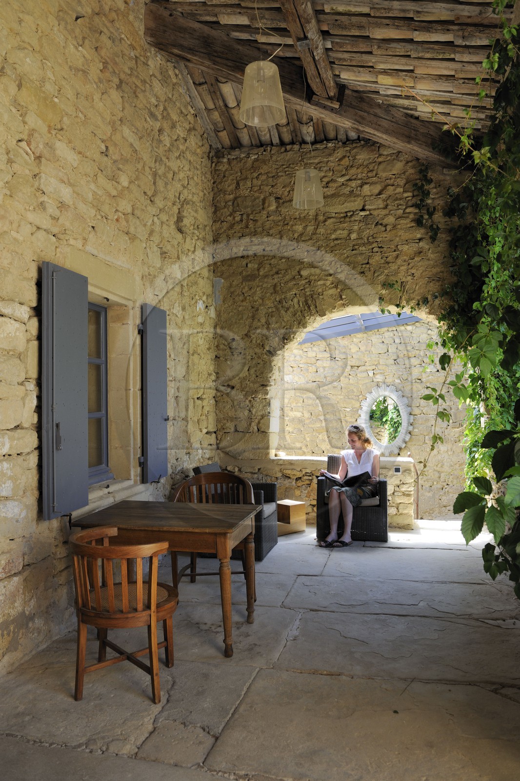 France, Gard (30), région du Pays d'Uzège, chambres d'hôtes de luxe le Clos du Léthé au hameau de Saint-Médiers à Montaren et Saint-Médiers