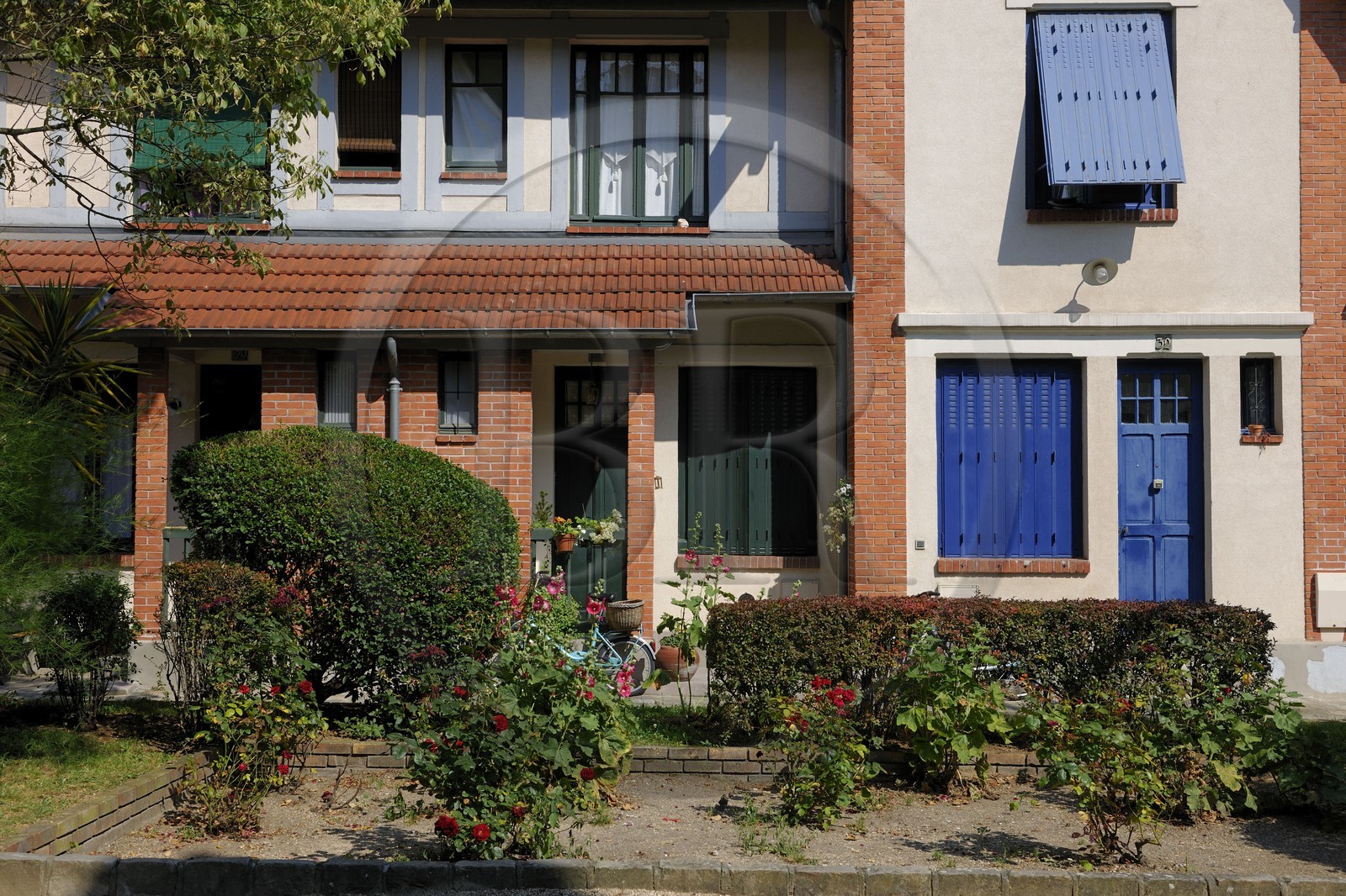 France, Paris (75), quartier de la Butte-aux-Cailles, la Petite Alsace rue Daviel