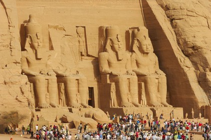 Egypt, Upper Egypt, Nubia, Abu Simbel, site listed as World Heritage by UNESCO, Ramesses II Temple