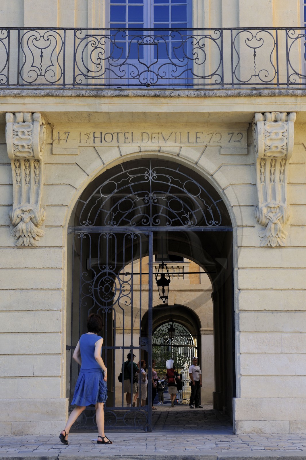 France, Gard, Uzes, the city hall of the 18th century
