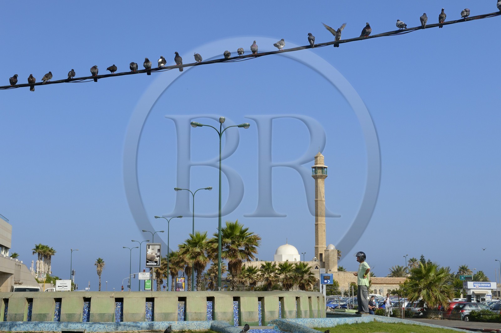 Israel, Tel Aviv, Jaffa district, the Hassan Bek Mosque on the sea front