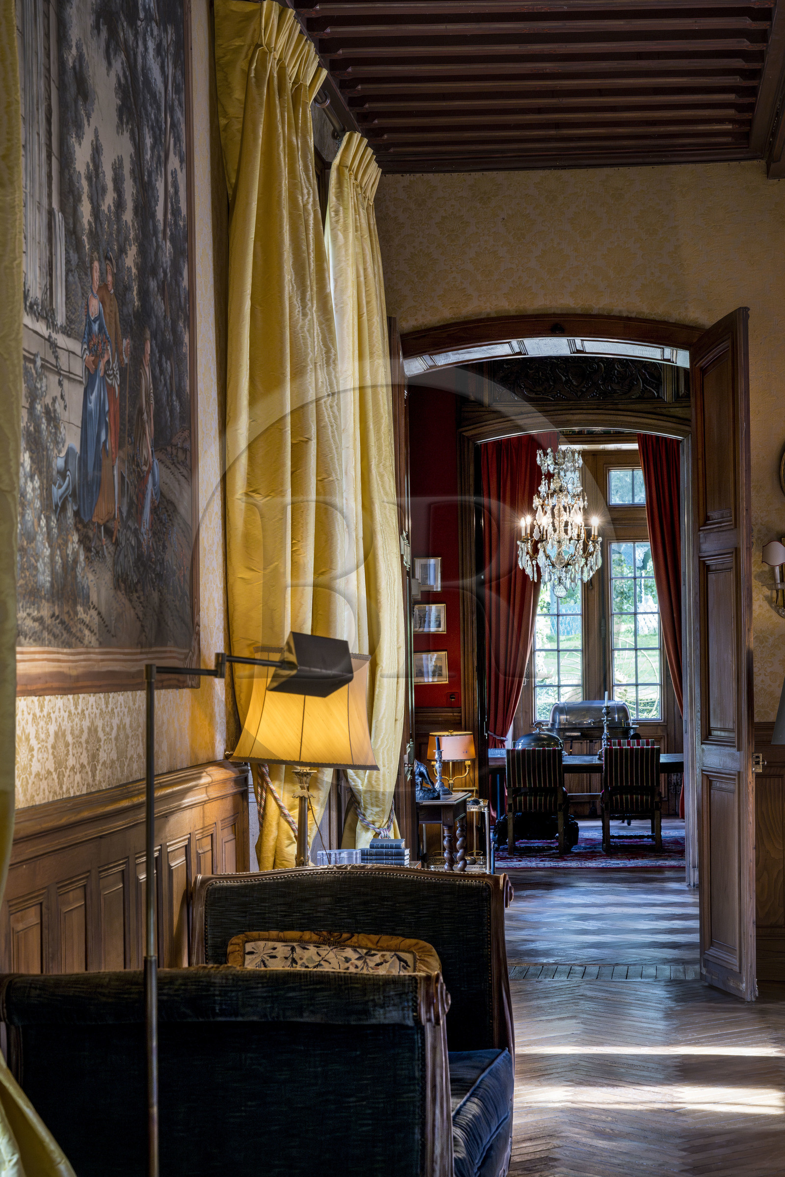 France, Vendée (85), Sèvremont, le chateau de la Flocellière, gite et chambre d'hotes