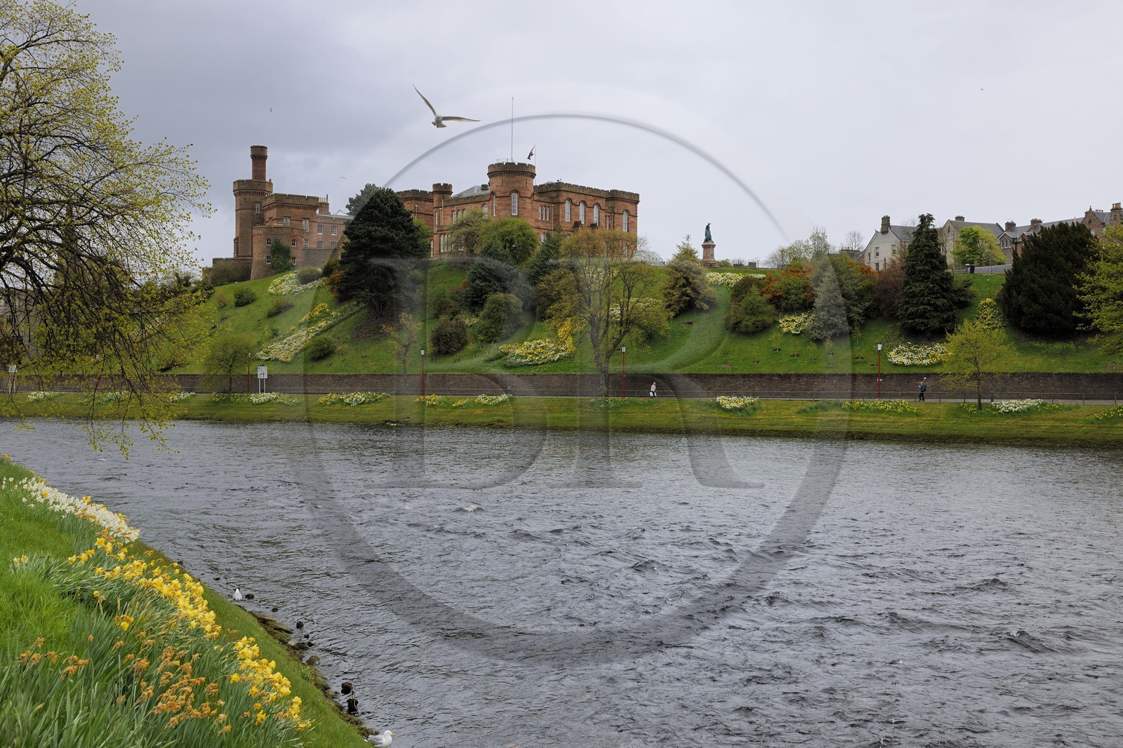 Royaume-Uni, Ecosse, région des Highlands, Inverness, le château sur la rivière Ness