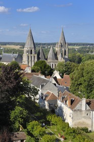 France, Indre-et-Loire (37), Loches, la collégiale Saint-Ours