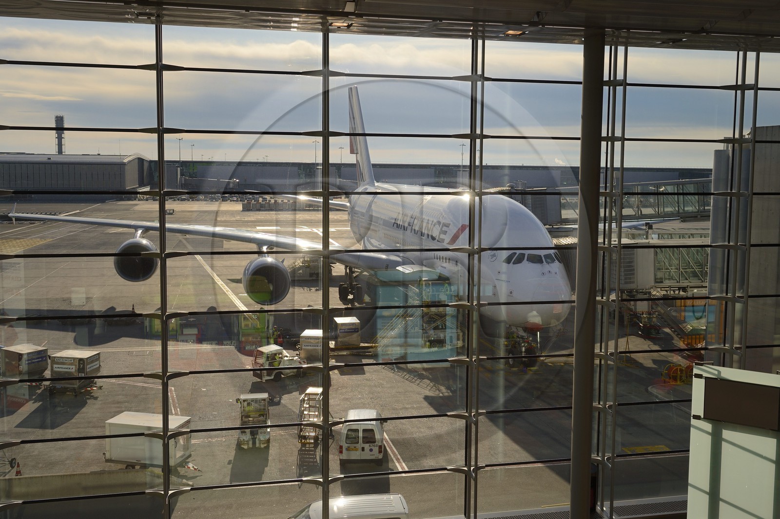France, Val d'Oise (95), Roissy-en-France, Charles de Gaulle airport, Air France - KLM Airbus A380