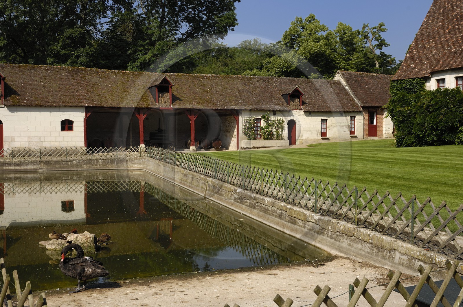 France, Indre-et-Loire (37), château de Chenonceau, la ferme du XVIe siècle