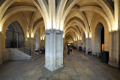 France, Paris (75), Ile de la Cité, la Conciergerie dans le Palais de Justice,  la salle des Gardes