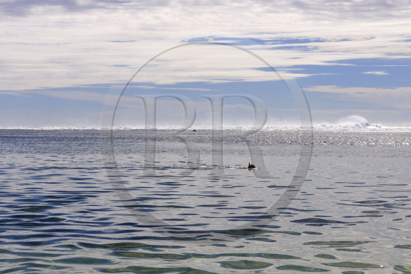 France, île de la Réunion, Saint-Paul, la plage du lagon de la Saline-les-Bains
