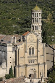 France, Gard (30), Uzès, cathédrale Saint-Théodorit et la tour Fenestrelle