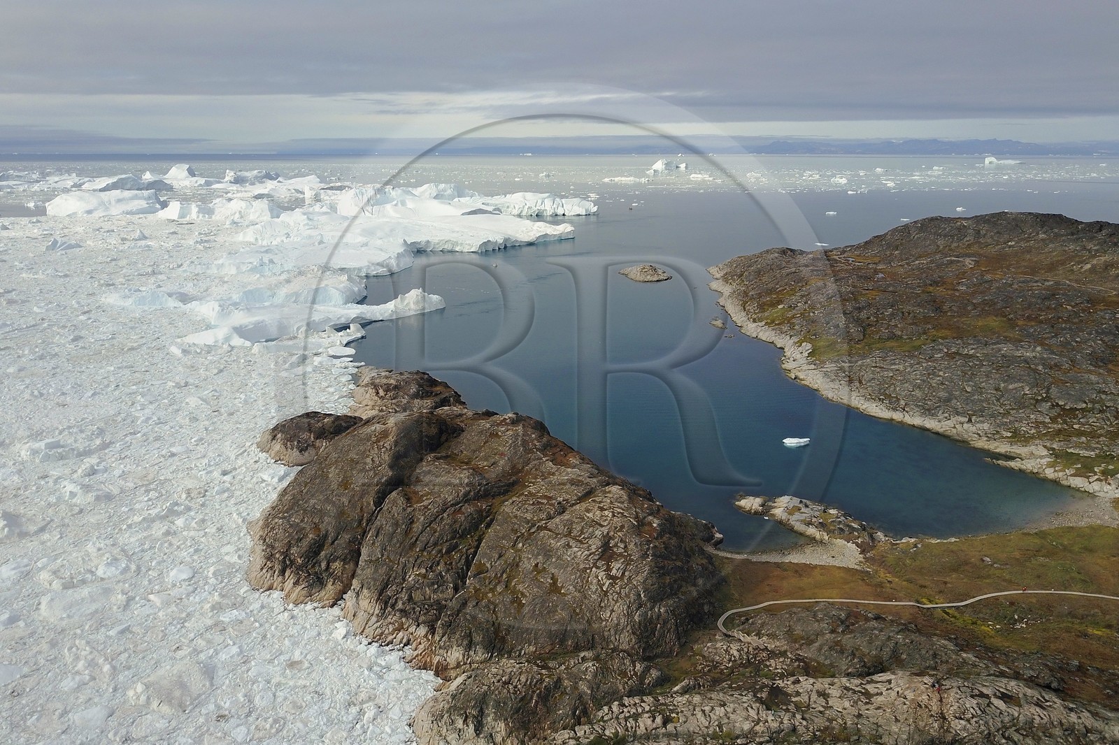 Groenland, cote ouest, baie de Disko, Ilulissat, fjord glac