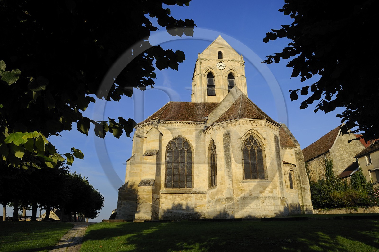 France, Val-d'Oise (95), parc naturel régional du Vexin français, Auvers-sur-Oise, église peinte par Van Gogh