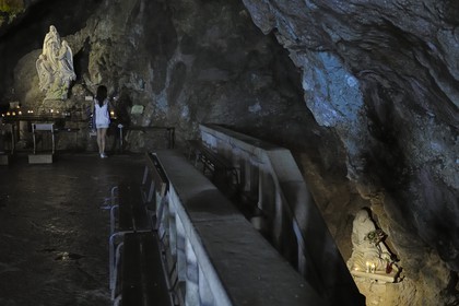 France, Var (83), Sainte Baume, sanctuaire de Sainte-Marie-Madeleine, Sainte-Marie Madeleine emportée par les anges