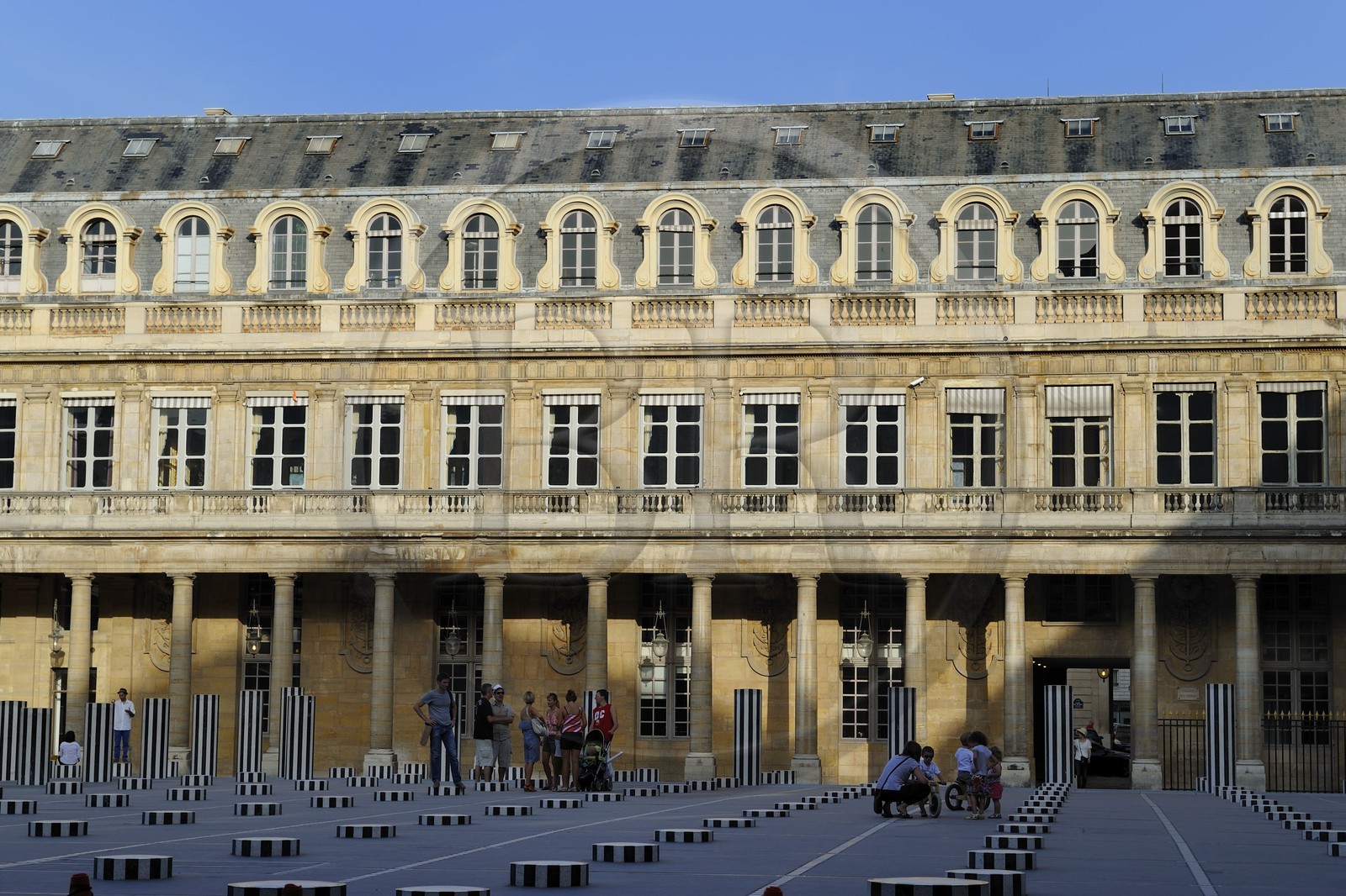 France, Paris, Palais Royal, Buren column