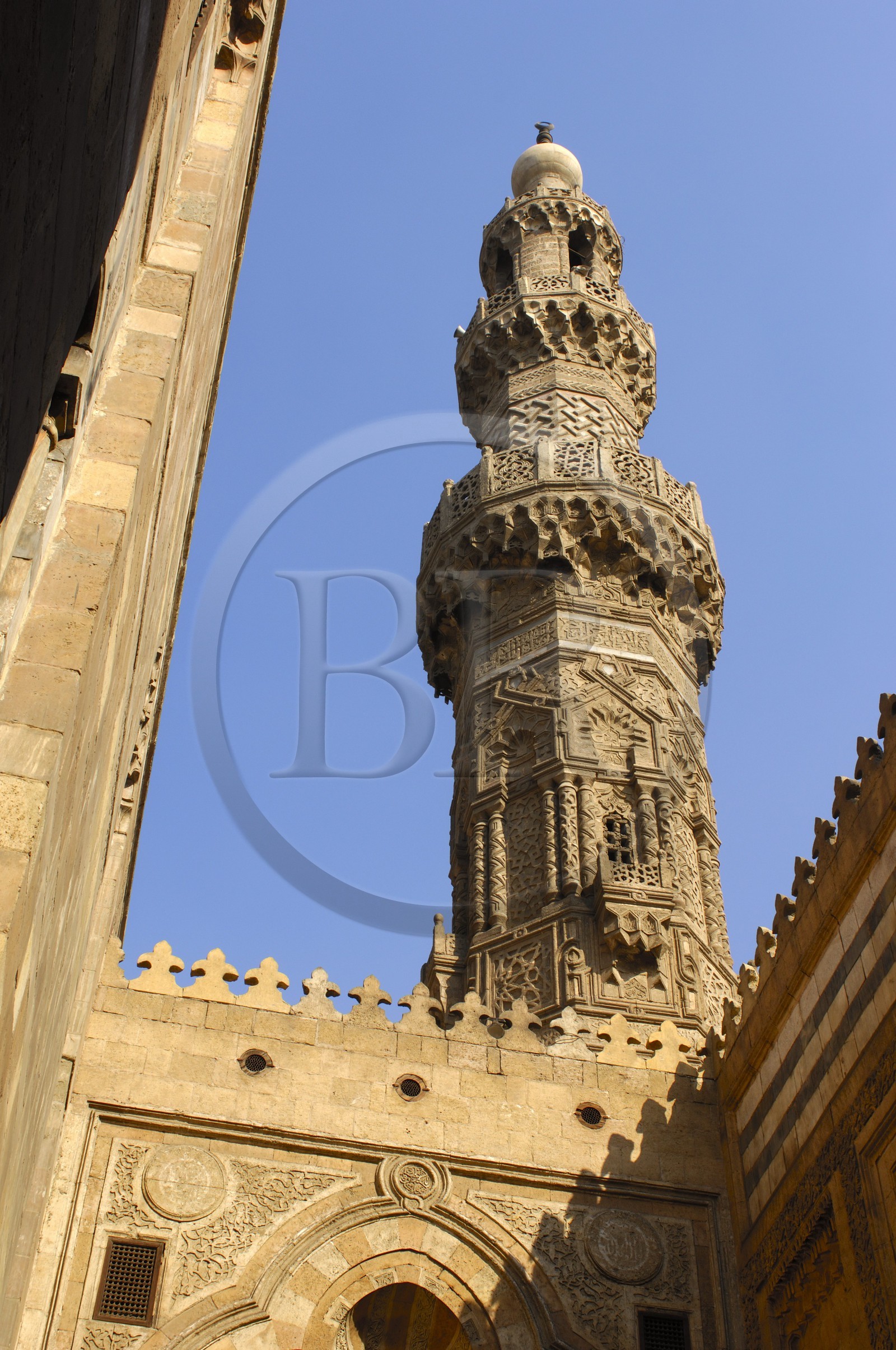 Egypte, Le Caire, minarets de la Mosquée El-Azhar