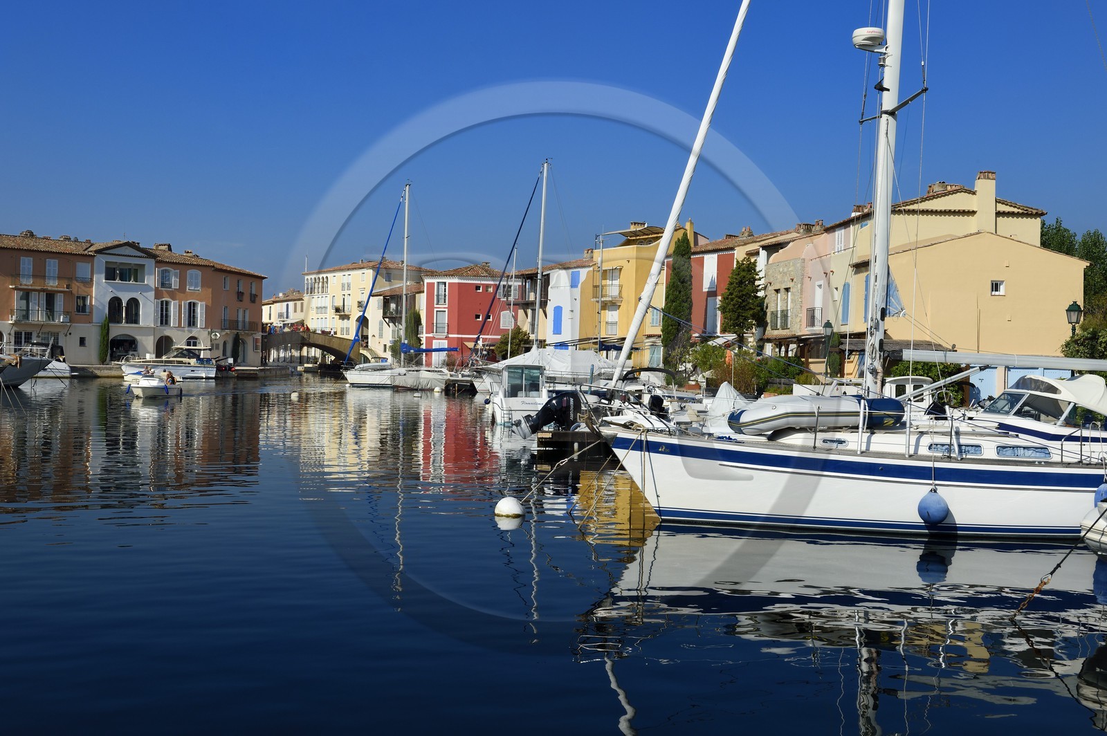 France, Var (83),  golfe de Saint-Tropez, la cité lacustre de Port-Grimaud