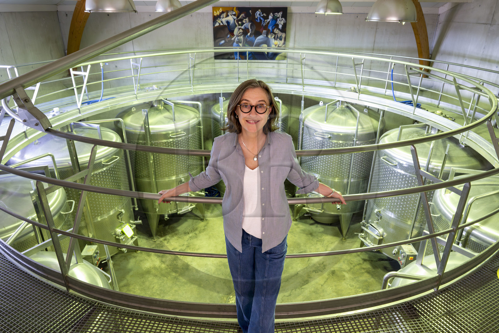 France, Vaucluse (84), Dentelles de Montmirail, Séguret, Domaine viticole de Mourchon dirigé par Kate McKinley