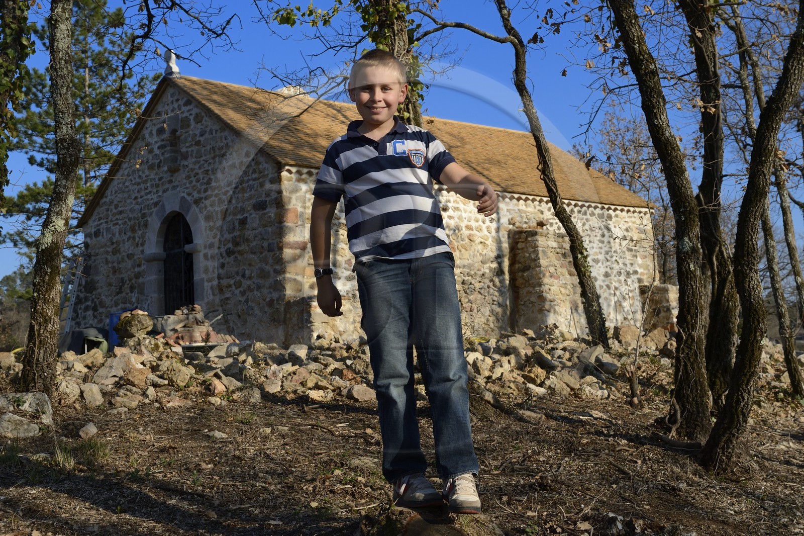 France, Var, Provence Verte (Green Provence), Bras village next to Saint Maximin, Le Peyrourier Bed & Breakfast, une campagne en Provence