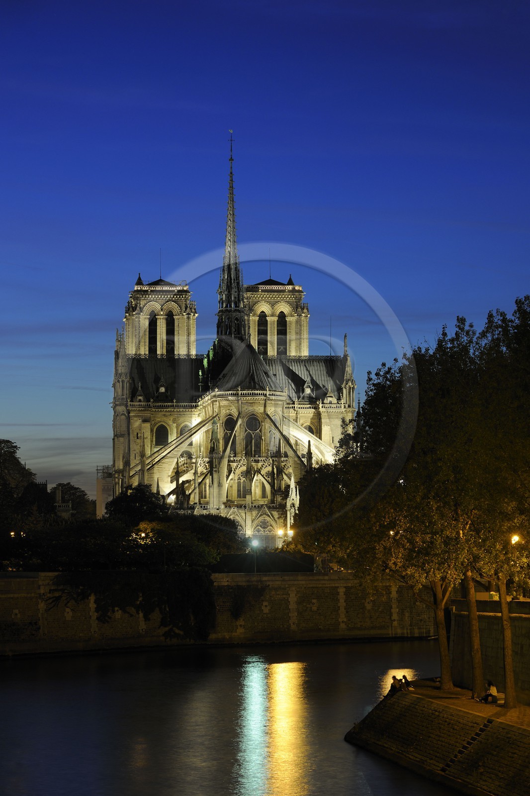 France, Paris, the Seine river banks listed as World Heritage by UNESCO, the Notre Dame Cathedral