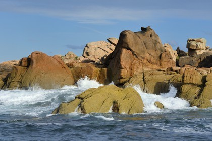 France, Côtes-d'Armor (22), Côte de Granit Rose, Perros-Guirec, Ploumanac'h, la pointe de Squewel France, Cotes-d'Armor, Cote de Granit Rose (the Pink Granite coast), Perros Guirec, Ploumanach, Pointe de Squewel