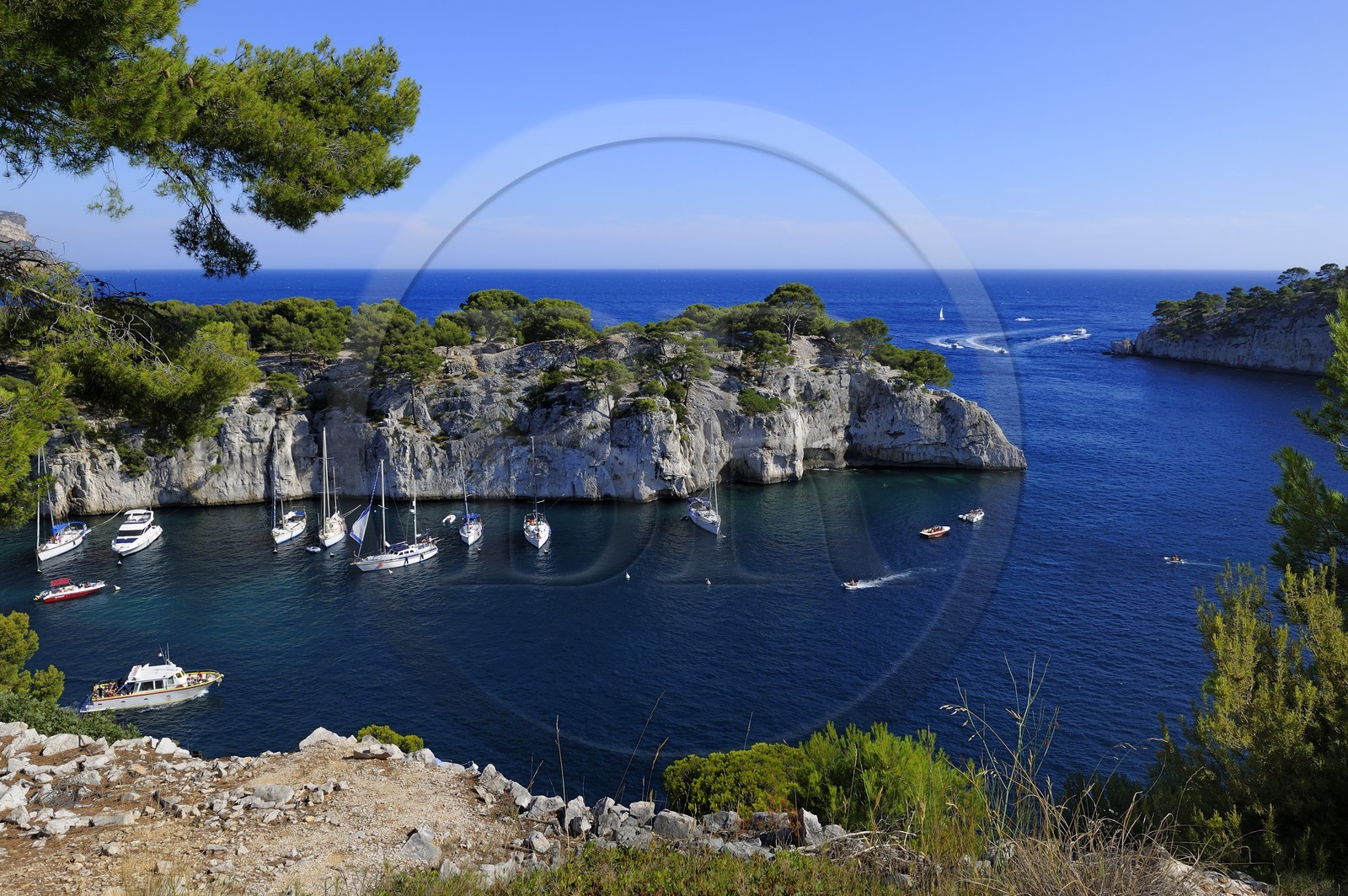 France, Bouches-du-Rhône (13), Cassis, presqu'île de Port Miou